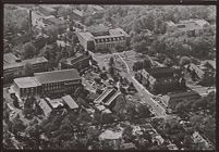 Aerial photograph of central East Carolina University campus